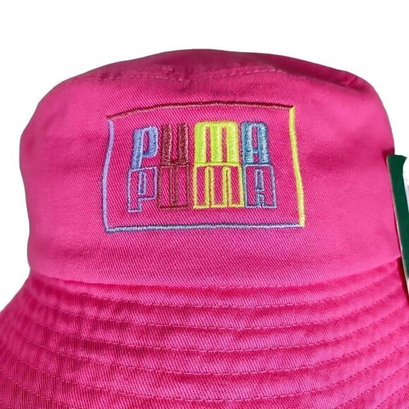 Puma Pink Bucket Hat Sun Hat -Q - Picture 2 of 2